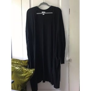 Black Long Old Navy Cardigan with Pockets